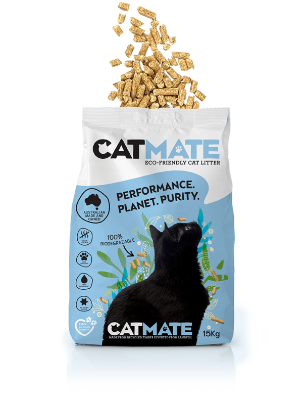 Proviro Catmate Softwood Cat Litter opened bag showing litter